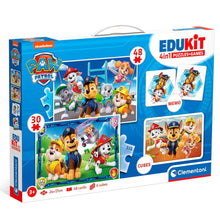 Cargar imagen en el visor de la galería, Edukit Patrulla Canina 2 puzzles juego de memoria y cubos