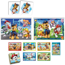 Cargar imagen en el visor de la galería, Edukit Patrulla Canina 2 puzzles juego de memoria y cubos