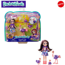 Cargar imagen en el visor de la galería, Enchantimals muñeca Ofelia Ostrich con familia de avestruces