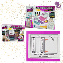 Cargar imagen en el visor de la galería, Estudio de uñas de juguete para niñas de 7 años con secador de pilas