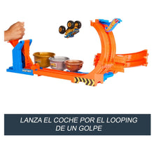 Cargar imagen en el visor de la galería, Monster Trucks Bigfoot Hot Wheels Trofeo Challenge de loopings y giros
