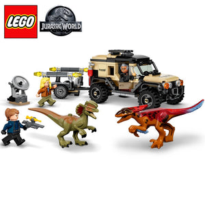 Lego Pyrorraptor y el dilofosaurio Jurassic World