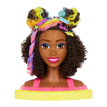 Cargar imagen en el visor de la galería, Busto Barbie Totally Hair Color Reveal afro (HMD79)