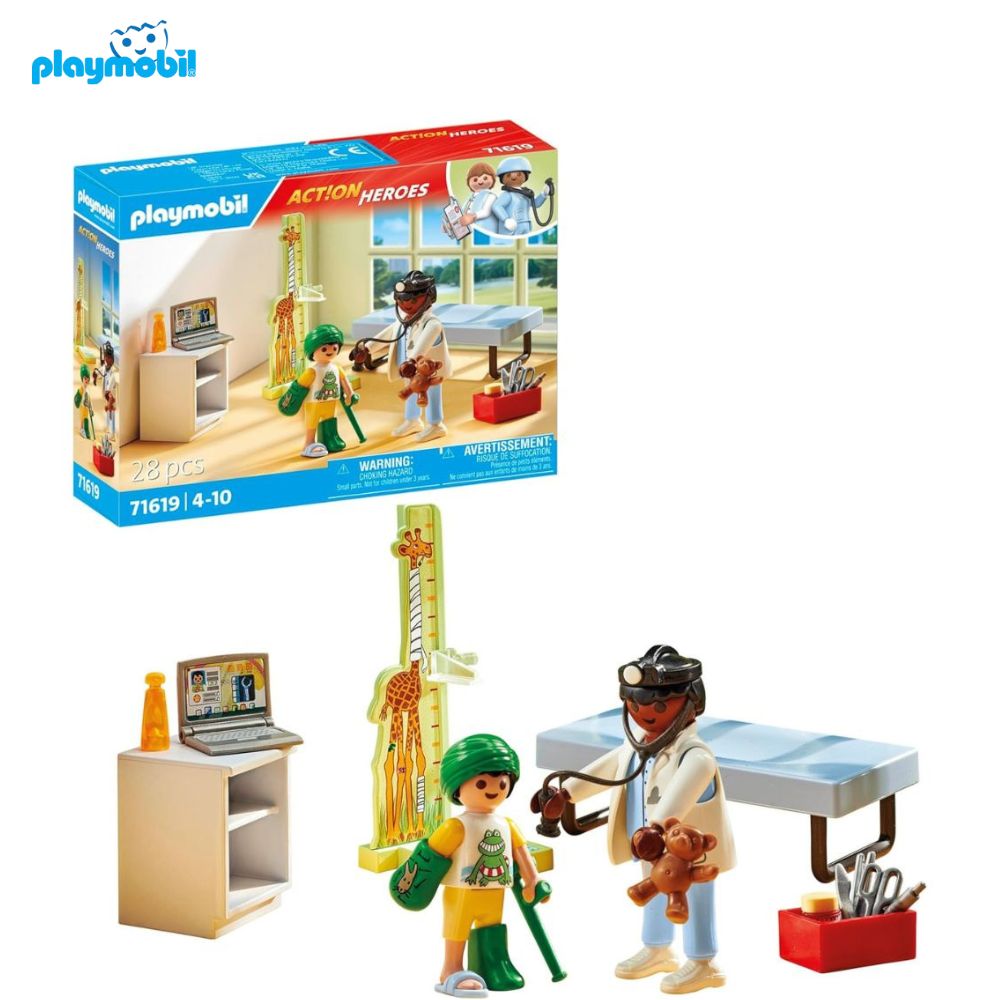 Playmobil 71506 First Aid DuoPack With Injured Figure - Kids Medical Play Set With Bandages & First Aid Kit - View #4