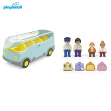 Cargar imagen en el visor de la galería, Playmobil junior 71682 autobus con pasajeros y equipaje para bebes de 1 año
