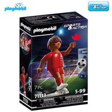 Cargar imagen en el visor de la galería, Playmobil jugador de fútbol Canada 71133 Sports Action futbolista