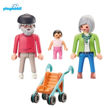 Cargar imagen en el visor de la galería, Playmobil 71613 abuelos con bebé de paseo my life