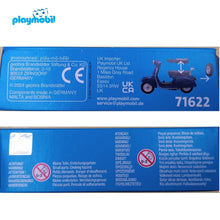 Cargar imagen en el visor de la galería, Playmobil 71622 moto Vespa azul 150 Sprint Veloce de 1969 con rueda de repuesto