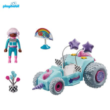 Cargar imagen en el visor de la galería, Playmobil 71635 racing unicornio coche nina friccion Fun stars