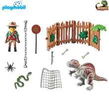 Cargar imagen en el visor de la galería, Spinosaurus bebé Playmobil dinosaurio en jaula