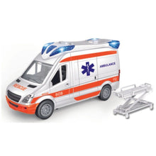 Cargar imagen en el visor de la galería, Ambulancia con camilla con luces y sonidos escala 1/14