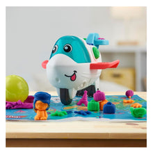 Cargar imagen en el visor de la galería, Avión Play-Doh con mapa mundo y 4 botes plastilina