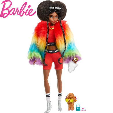 Barbie Extra arcoiris y perrito