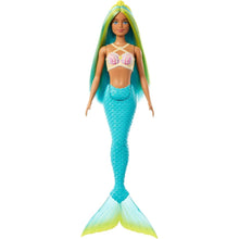 Cargar imagen en el visor de la galería, Barbie sirena pelo verde y azul