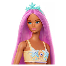 Cargar imagen en el visor de la galería, Barbie muñeca sirena con pelo violeta