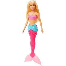 Cargar imagen en el visor de la galería, Barbie sirena rubia cola rosa