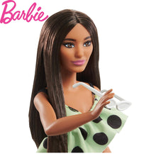 Cargar imagen en el visor de la galería, Barbie vestido verde lunares