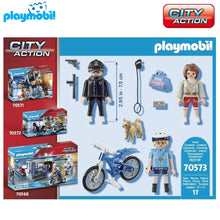Cargar imagen en el visor de la galería, bicicleta policía persecución carterista playmobil 70573