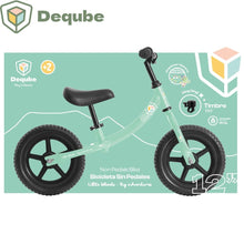 Cargar imagen en el visor de la galería, bicicleta sin pedales verde dequebe timbre