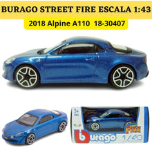 Cargar imagen en el visor de la galería, Burago 1 43 Street Fire 2018 Alpine A110 ref. 1830407