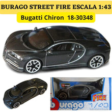 Cargar imagen en el visor de la galería, Burago 1 43 Street Fire Bugatti Chiron 1830348