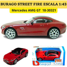 Cargar imagen en el visor de la galería, Burago 1 43 Street Fire Mercedes AMG GT ref. 1830321