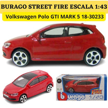 Cargar imagen en el visor de la galería, Burago 1 43 Street Fire Volkswagen Polo GTI Mark 5 ref. 1830233
