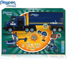 Cargar imagen en el visor de la galería, Pinypon camion de policia con moto y helicoptero