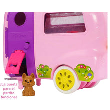 Cargar imagen en el visor de la galería, Caravana de Chelsea con muñeca y perrito Barbie