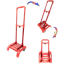 Cargar imagen en el visor de la galería, Carro porta mochilas rojo escolar plegable
