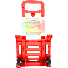Cargar imagen en el visor de la galería, Carro porta mochilas rojo escolar plegable