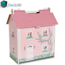 Cargar imagen en el visor de la galería, Casa de muñecas madera portátil