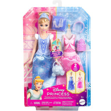 Cargar imagen en el visor de la galería, Muñeca Cenicienta 2 vestidos Princesa Disney