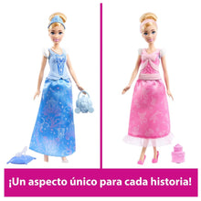 Cargar imagen en el visor de la galería, Muñeca Cenicienta 2 vestidos Princesa Disney