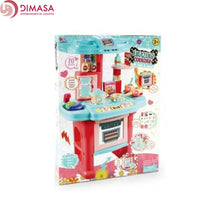 Cargar imagen en el visor de la galería, Cocinita de juguete roja y azul