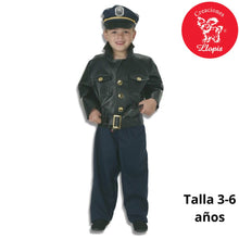 Cargar imagen en el visor de la galería, disfraz infantil policía niño