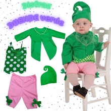 Cargar imagen en el visor de la galería, disfraz duende verde 12 meses