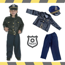 Cargar imagen en el visor de la galería, disfraz policia niños de 3 a 6 años