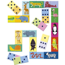 Cargar imagen en el visor de la galería, Juego domino de los numeros y animales