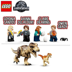 Figura de Soyona Santos, Rainn Delacourt, Claire Dearing, Owen Grady de Jurassic World