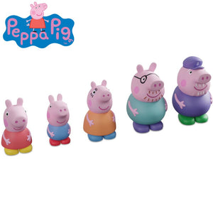 Figuras familia Peppa Pig para el baño
