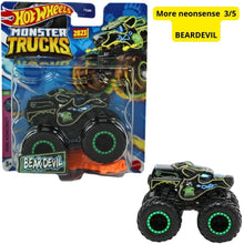 Cargar imagen en el visor de la galería, Hot Wheels Monster Trucks More Neonsense Beardevil 1:64 3/5