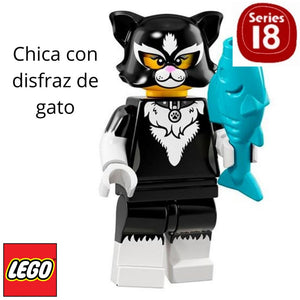 Lego chica gato Serie 18 edición fiesta 40 aniversario 71021