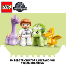 Cargar imagen en el visor de la galería, Lego triceratops pteranodon brachiosaurus

