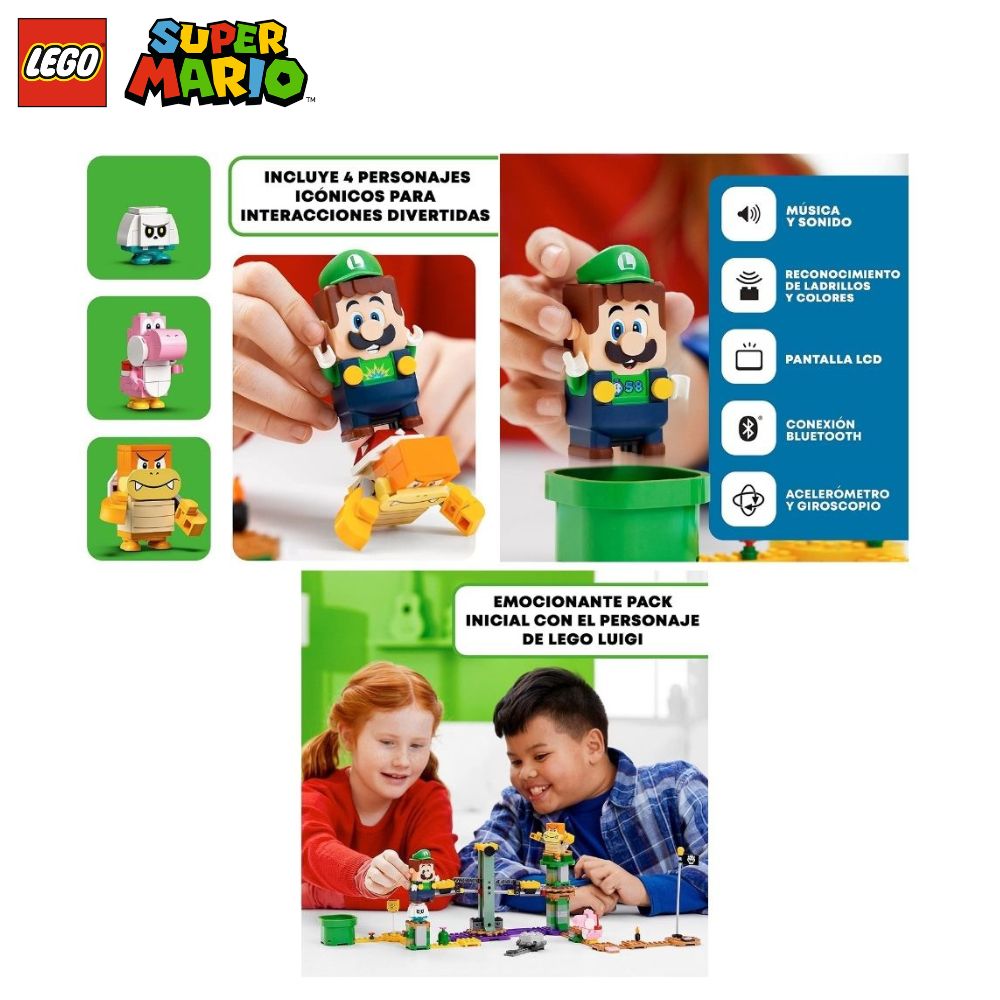 Lego Mario Bros Lego Luigi Pack Inicial Lego Luigi Lego Super