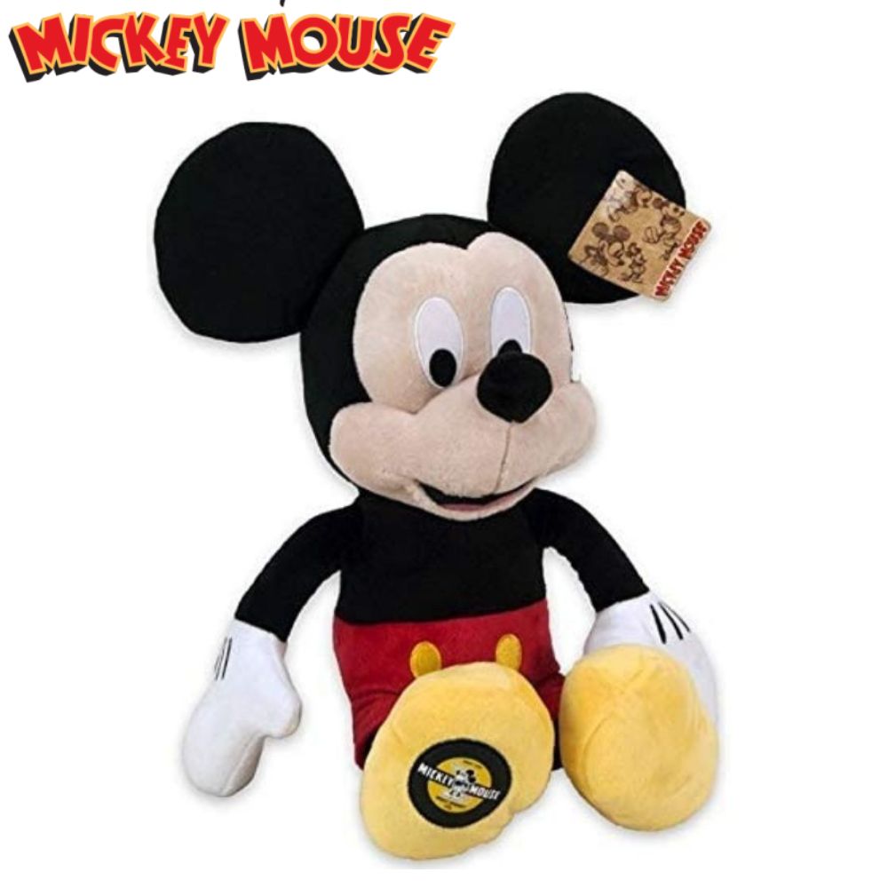 Peluche Mickey Mouse 43 cm XL Collector 90e Anniversaire pas cher