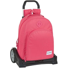 Cargar imagen en el visor de la galería, Mochila escolar rosa con carro evolution Oxford Blackfit8 Safta