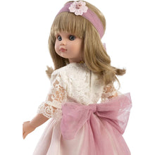 Cargar imagen en el visor de la galería, Muñeca comunión rubia Fany habladora con vela Berbesa
