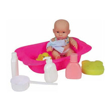 Cargar imagen en el visor de la galería, MUÑECO BEBE CON BAÑERA Y ACCESORIOS DE BAÑO