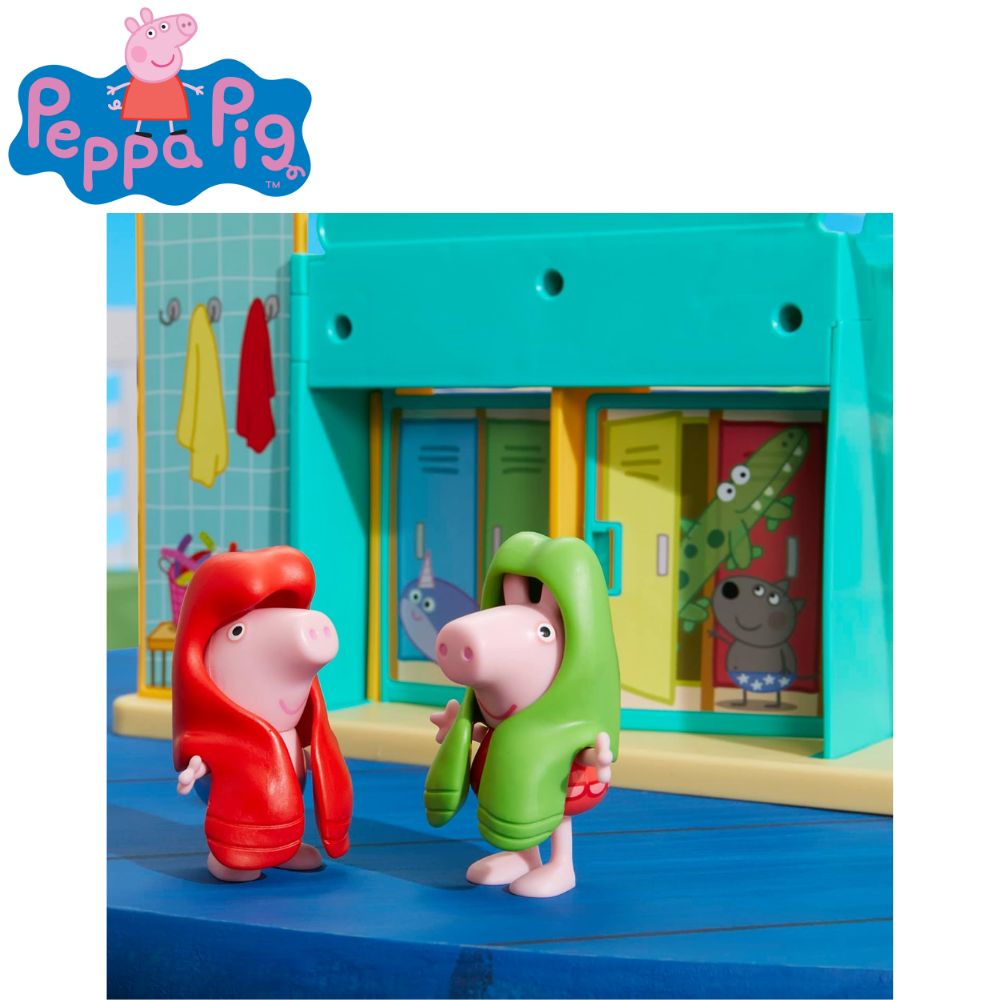 Figuras baño Peppa Pig con George y abuelo – MANCHATOYS